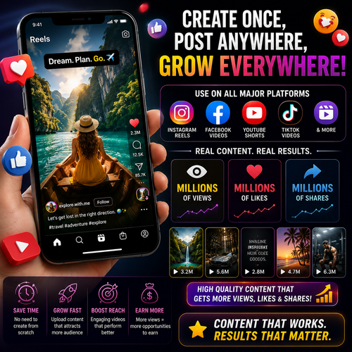 100,000+ Premium Viral Reels Bundle | AI Videos, Faceless Content & Social Media Pack